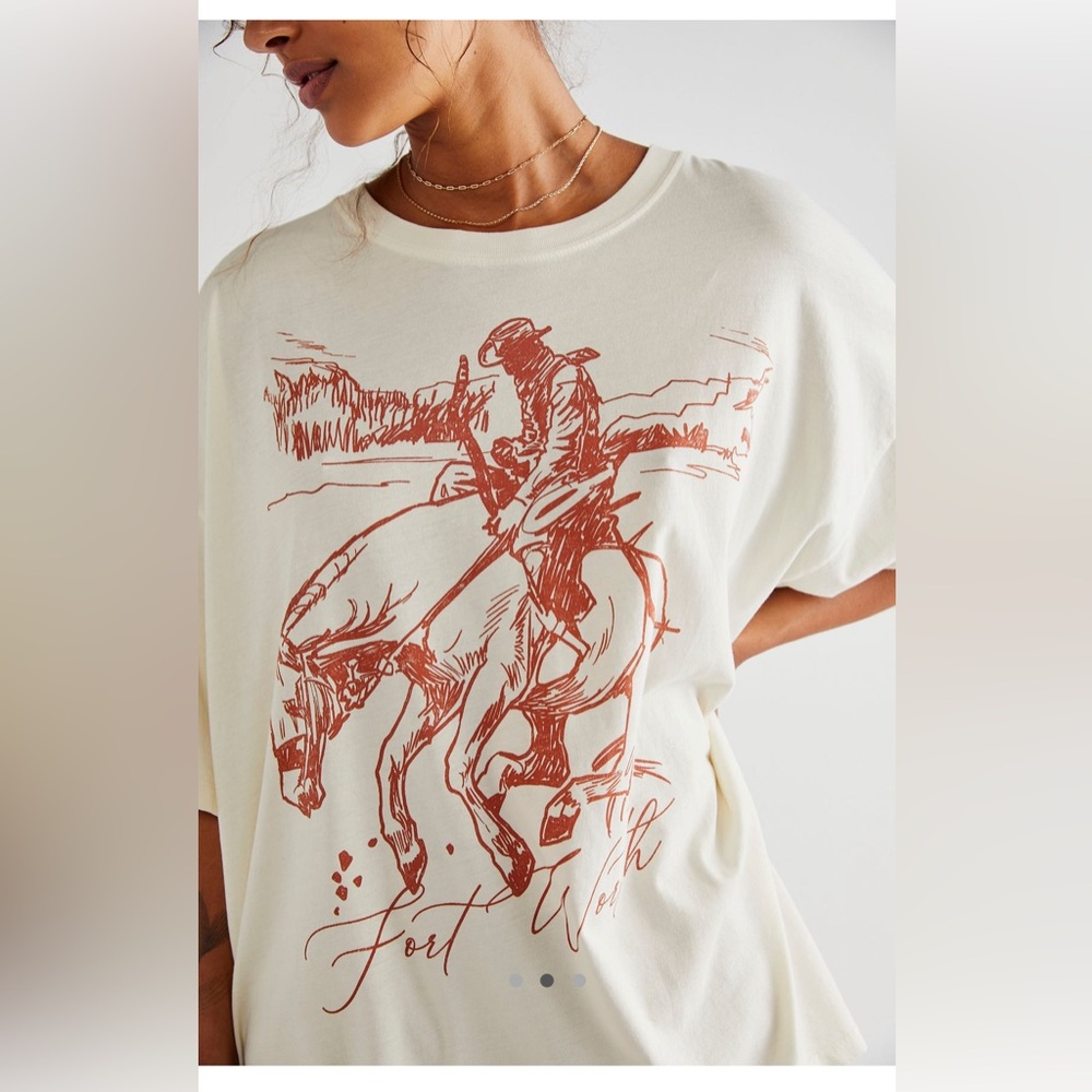 Daydreamer Cowboy Rodeo Oversize tee NWT